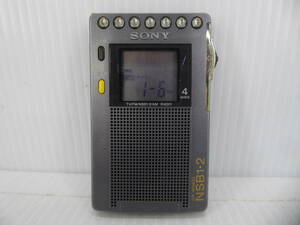 ★☆SONY ワイドFM対応 FM/NSB/AMポケットラジオ ICF-RN933 難あり動作品 オマケ新品電池付き☆★