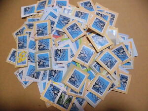日本普通切手使用済み　210円　西表石垣国立公園（海中のサンゴ)1000枚　紙付き・紙なし混合