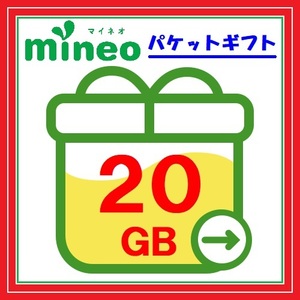 mineo マイネオ パケットギフト 20GB (20000MB)