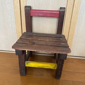 .. home adjustment goods # kindergarten. old wooden chair # antique 