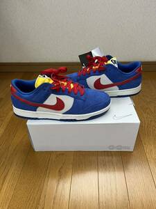 【新品未使用 送料無料】NIKE by you US10 dunk low ナイキ バイ ユー ダンク ロー 28センチ マルチカラー スエード レザー オーダーメイド