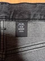 &Denim アンドデニム ブラックジーンズ W33×L30 H&M_画像3