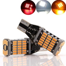 T10/T15/T16 爆光 12V 45連 LED SMD アンバー T10/T15/T16 ウインカー ポジション 45SMD 無極性 キャンセラー内蔵　4個SET_画像6