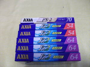 ■未開封■カセットテープ　AXIA J'2 + PS2 ●計6点セット　ハイポジ