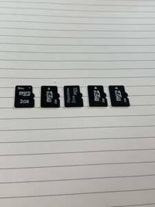5枚セット　2GB MicroSD カード