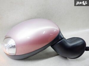 スズキ純正 HE22S アルト ラパン サイドミラー ドアミラー 右 右側 運転席側 ウィンカー付 7ピン ピンク系 棚2O24