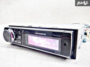 【動作OK！】pioneer パイオニア carrozzeria カロッツェリア CDデッキ CDプレイヤー USBプレイヤー ブルートゥース 1DIN DEH-970 棚2J12