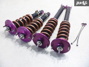 【固着無し】 QUANTUM クァンタム BNR34 スカイライン GT-R GTR ネジ式 車高調 減衰調整付 一台分 swift 直巻き 12K 10K BCNR33 棚2E23