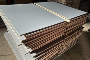グレー合板 900 × 400～750前後 × 12mm （板厚）【1枚～】 コンパネ 合板 グレー塗装 JAS認定 格安 端材 構造用合板 パネル 新品 板 塗装