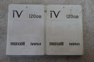 Y06/613 maxell マクセル iVDRS カセットハードディスク 120GB 2点 セット 動作未確認 現状品