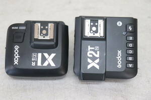 Y06/737 GODOX ゴドックス X2TN TTLワイヤレスフラッシュトリガー X1RN ワイヤレスフラッシュレシーバー 2点セット 通電確認済み 現状品