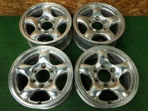 4×4 Engineering BRADLEY SQUEEZE PROCESS 16×7JJ 6穴 PCD139.7 +30 ハブ径100【ブラッドレー/16インチ/メッキ】手渡し可