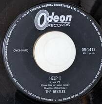 60's ビートルズ BEATLES ( \370 Odeon盤 7inch)/ ヘルプ Help! / アイム・ダウン I'm Down OR-1412 1965年_画像4