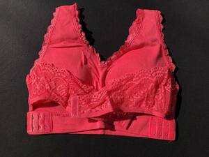  prompt decision new goods soft bla* Night bla bra coral orange L postage 210 jpy soft material 