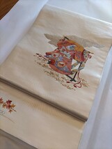 工芸袋帯　総手刺繍　誰が袖　自己紹介欄必読_画像6