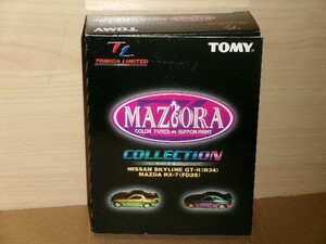 TOMICA LIMITED MAZIORA COLLECTION (NISSAN SKYLINEGT-R R34 & MAZDA RX-7 FD3S)