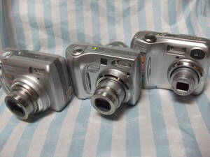 中古　3台セット　Nikon デジカメ　本体のみ×2台　COOLPIX 3200　(320万画素) 7600　(710万画素)　付属品有1台　L1（620万画素） 送料無料