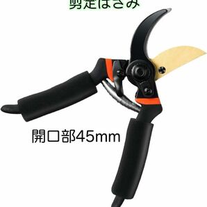 【初心者からプロまでおすすめ】 剪定ばさみ 枝切バサミ 剪定鋏 開口部45mm SK85高炭素鋼 アルミ合金 錆びにくい ガーデニング 園芸用