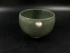 【福蔵】茶碗 母里窯 茶道具 窯変 在銘 母里 抹茶碗 径11.7cm