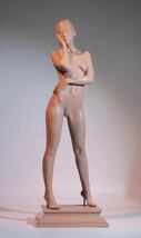 【福蔵】超特大型 西洋美術 置物 美人 裸婦 ヌード 樹脂製 少女 女神 女性 高54.3cm_画像1