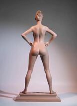 【福蔵】超特大型 西洋美術 置物 美人 裸婦 ヌード 訳あり 樹脂製 少女 女神 女性 高55.2cm_画像4
