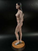 【福蔵】半成品 西洋美術 置物 美人 裸婦 ヌード 樹脂製 少女 女神 女性 高37cm_画像4