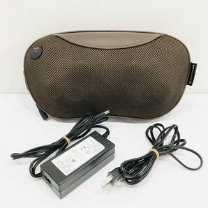●動作品 ドクターエア MP-06 3DマッサージピローS DOCTOR AIR ブラウン コードレス 家庭用 温熱 電気マッサージ器 枕 クッション M1481の画像1