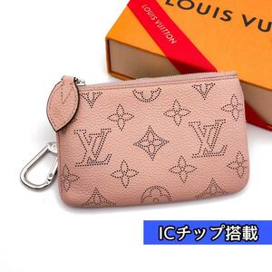 LOUIS VUITTON ICチップ 付属品付 ルイヴィトン モノグラム マヒナ ポシェット クレ M69508 マグノリア