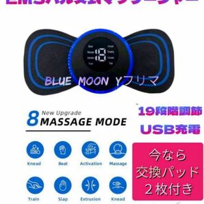 訳ありセール中♪【emsパルス式小型マッサージャー】USB充電/腰痛・筋肉痛/血行・疲労改善