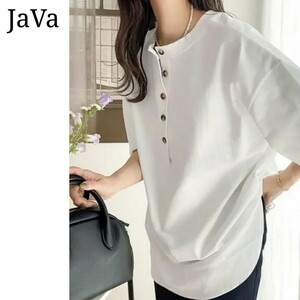 【送料無料】 Java ジャバ クラシカルエルフ ヘンリートップス 2way Tシャツ