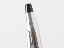 N15773 美品 CROSS クロス ボールペン ツイスト式 シルバー×ブラック 筆記確認済み 筆記具 ロゴ コニカルトップ 文房具 USA製_画像5