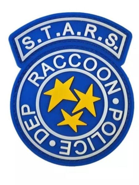 「ゴム製」バイオハザード S.T.A.R.S.ワッペン「青」