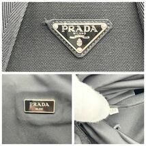 ●高級●PRADA プラダ 特大サイズ リュックサック バックパック デイパック ビジネス 鞄 かばん A4 大容量 V135 メンズ 黒 ブラック_画像10