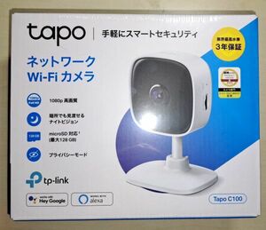 TP-link ネットワークカメラ Wi-Fi Tapo C100 1080p microSD128GB対応 ナイトビジョン 動体検知 防犯カメラ Tapo