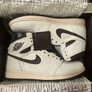 27.5cm 新品 A Ma Maniere Nike Air Jordan 1 Retro High OG Sail and Burgundy DO7097-100