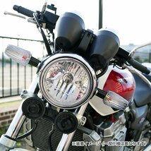 BigOne 車検対応 ポジションランプ付き XJ750E XJ650 Seca SRX400 SRX600 SRV250 XJR400R XJR400S ヘッド ライト ランプ ミラー レンズ_画像8