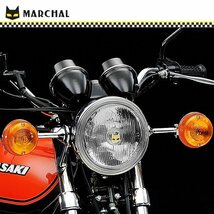 マーシャル 889 W400 W650エリミネーター400 Z250LTD Z400LTD Z550 Z500バリオスZ650 Z400GP GPZ400Fヘッド ライト ブラック クリア レンズ_画像6