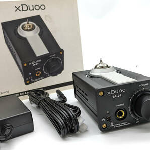 【箱・電源有】xDuoo TA-01 ハイレゾ音源対応 DAC搭載真空管ヘッドホンアンプ【ジャンク扱】《管理番号：240228-09》の画像4