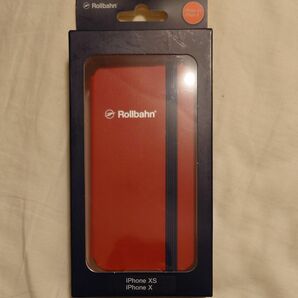 【新品】iPhone X/XS用 Rollbahn ロルバーン flapcase for iPhone X/XS red 手帳型