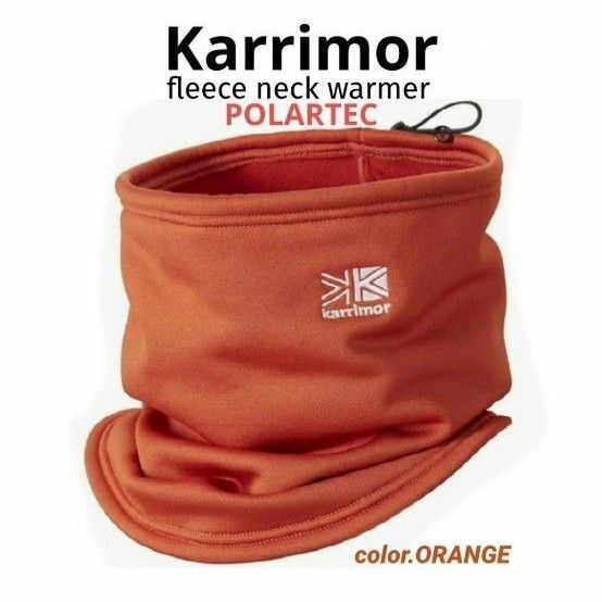 カリマー(karrimor)ポーラテックフリース ネックウォーマー ネックゲイター　オレンジ　新品未使用　送料無料