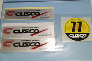 CUSCO　クスコ　ステッカー②　４枚　スーパーGT　JTCC　スバル　インプレッサ　ラリー　ダートラ