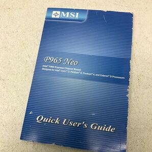 0214O MSI マザーボード P965 ICH8 Neo-F Intel LGA775 4スロット デュアルチャンネルメモリアクセス PCパーツ の画像9
