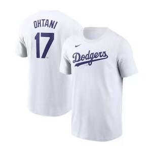 MLB公式品 #6 ナイキ製　大谷翔平　ドジャース　Ｔシャツ　ホームカラーの白　Ｓサイズ　普通の男性着られます。