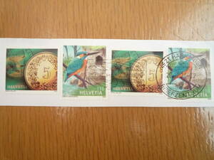 ★美しいスイスの切手　消印付き　（HRKINGEN の郵便センター）★