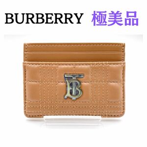 BURBERRY　バーバリー　TBロゴ　キルティングレザー　ローラ　カードケース