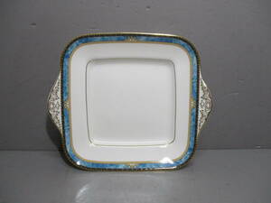 USED★WEDGWOOD★ウェッジウッド スクエアプレート 皿 CURZON カーソン Bone China