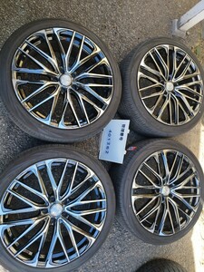 【即決】Weds☆レオニス☆ヨコハマ☆ブルーアース☆RV-02☆245/40R20☆8.5J☆ET35☆アルファード☆ヴェルファイア☆PCD114.3☆管理:401262