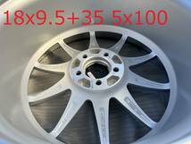 新品！Aodhan DS07 18x9.5+30,+22,+15 5穴 PCD114.3 フローフォーミング製法 Silver w/Machined Face 深リム Concave USDM 新品_画像7