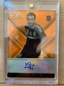 Panini select Soccer Auto ファン　マタ　直筆サインカード　チェルシー　マンチェスターユナイテッド　スペイン代表