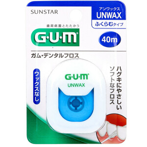 まとめ得 GUM ガム・デンタルフロス アンワックス 40m x [6個] /k